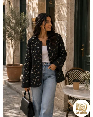 کت هندی سوزن‌دوزی شده زنانه قد ۷۰